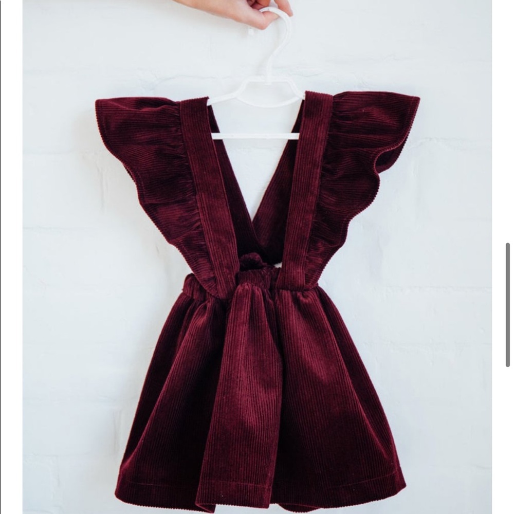 NEW RUFFLE Velvet PINK PRINCESS DRESS - Picture 7 of 7